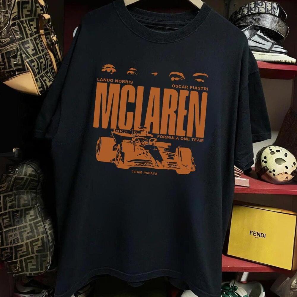 Black F1 Mclaren Team Gildan T-Shirt